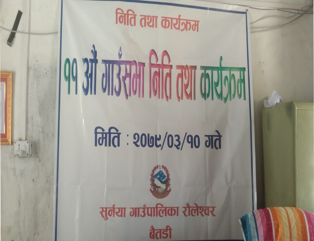 बैतडीको सुर्नयाले  ल्यायो  ४३ करोड २७ लाखको बजेट 